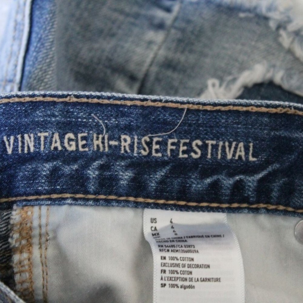 American Eagle Hi-Rise Festival Jean Shorts HW7872 - Picture 5 of 8